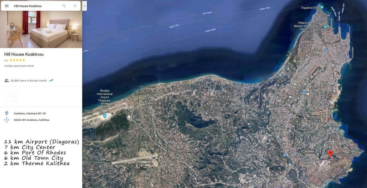 Hill House Koskinou, Rhodes Lejlighed Koskinou  Eksteriør billede